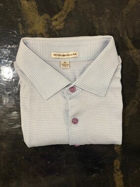 Peter Millar Men’s Lights lllBlue Performance Polo Shirt